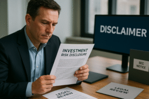 High-Definition Legal Disclaimer in Investment 