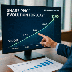 High-Definition Stock Price Growth Chart 